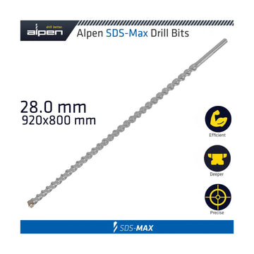 Alpen SDS Max Drill Bit 920X800 28mm - image 01
