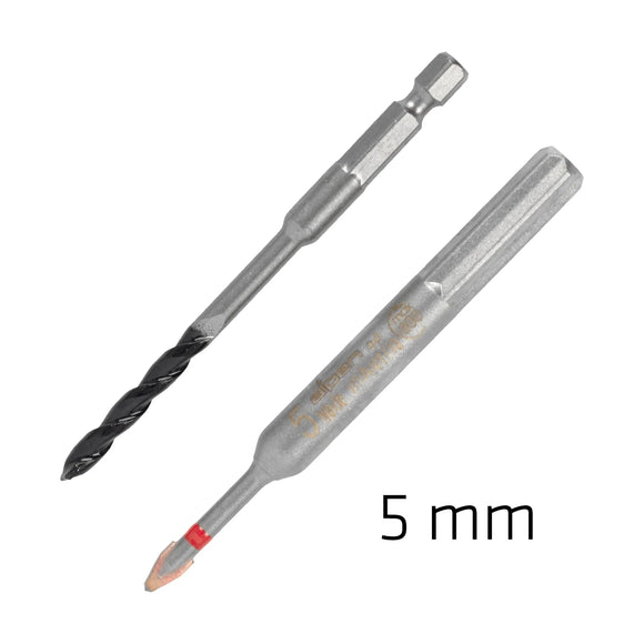 Alpen 5.0mm Porcelain & Concrete C Protector Drill Bit Set Tile - image 01