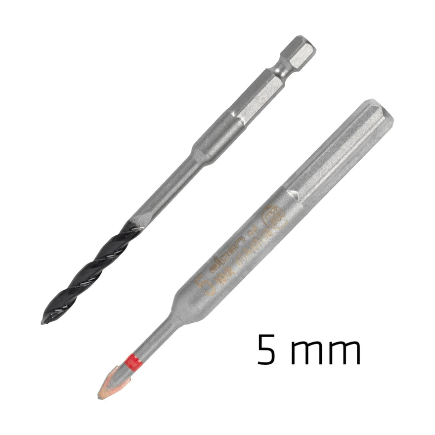 Alpen 5.0mm Porcelain & Concrete C Protector Drill Bit Set Tile - image 01