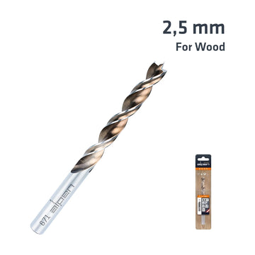 Alpen Timber Twist 2.5mm Wood Drill Bit (2) Sleeved - image 01