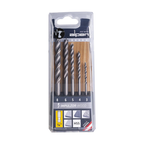 Alpen Set Impulzor Impact Wood Hex Atm5 5-Tlg 3.0-4.0- 5.0- 6.0-8.0 mm - image 01