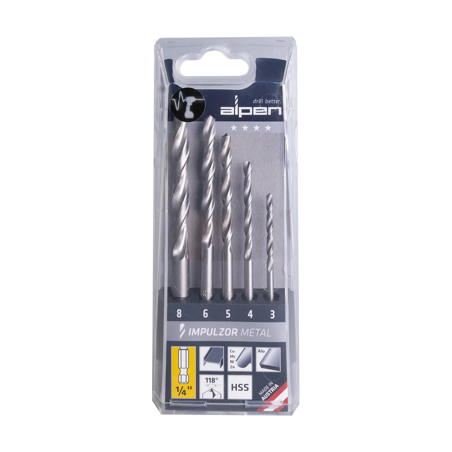 Alpen Set Impulzor Impact Metal Hex Atm5 5-Tlg 3.0- 4.0- 5.0- 6.0-8.0 mm - image 01
