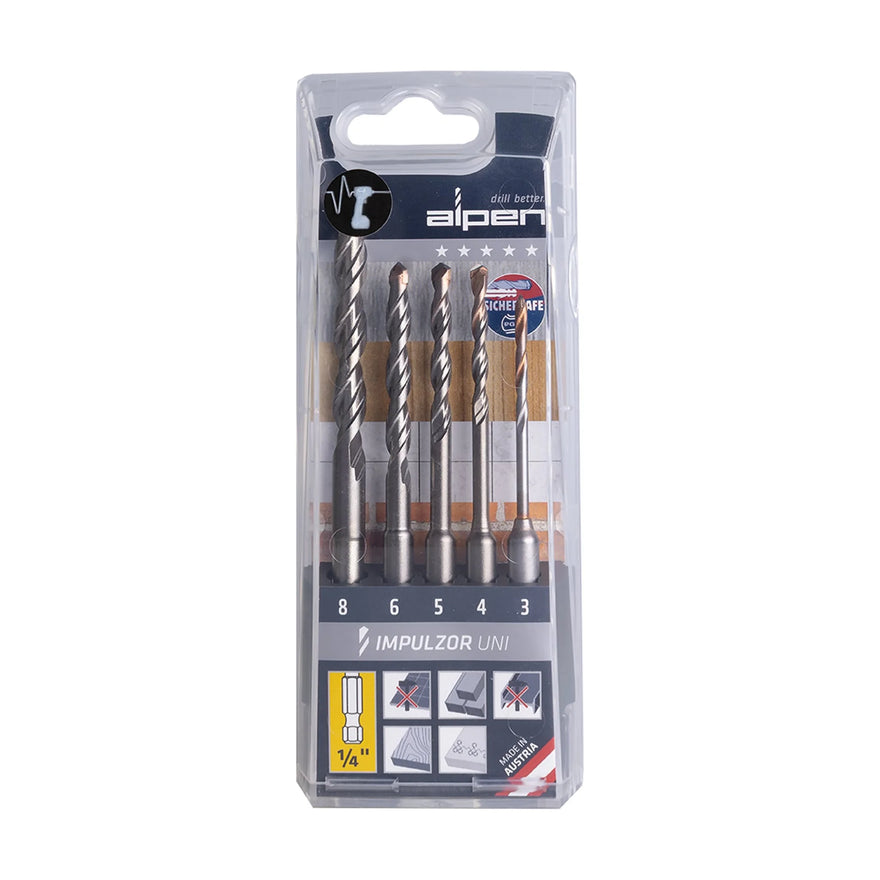 Alpen Set Impulzor Impact Univ Hex Atm5 5-Tlg 3.0-4.0- 5.0- 6.0- 8.0 mm - image 01