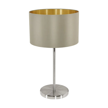 Eurolux Table Lamp Maserlo 230mm Taupe/Gold - image 01