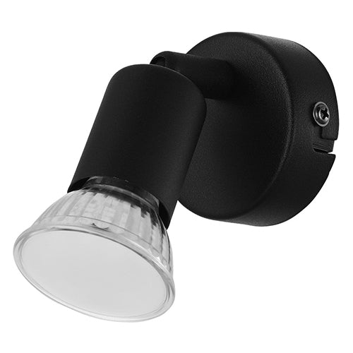Eurolux Buzz 1LT Spot Light Black GU10 LED 1x2.8w in Electrical & Lighting,Lighting,Interior Lighting