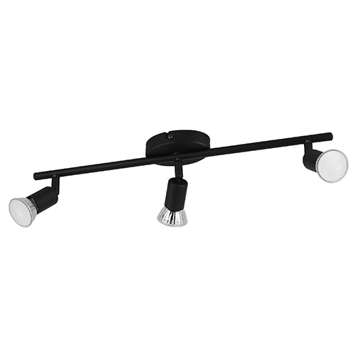 Eurolux Buzz 3LT Spot Light Black GU10 LED 3x2.8w in Electrical & Lighting,Lighting,Interior Lighting