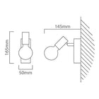 Eurolux 1LT Spotlight Townshend 3 Bar 165mm Wood - image 01