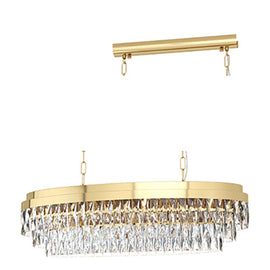 Eurolux Pendant Valparaiso 10LT 905mm Gold/Crystal in Electrical & Lighting,Lighting,Interior Lighting