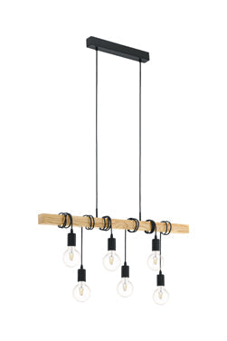 Eurolux Pendant Townshend 6LT Black in Electrical & Lighting,Lighting,Interior Lighting