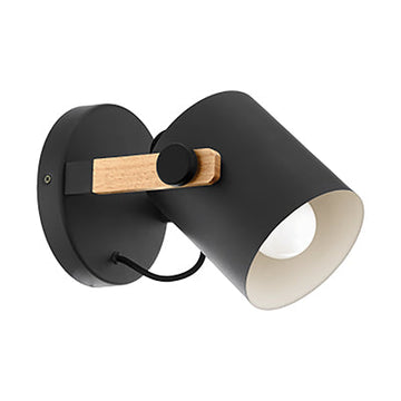 Eurolux Hornwood 1LT SpotlightBlack/Wood in Electrical & Lighting,Lighting,Interior Lighting