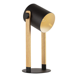 Eurolux Table Lamp Hornwood 180mm Black/Wood in Electrical & Lighting,Lighting,Interior Lighting