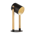 Eurolux Table Lamp Hornwood 180mm Black/Wood - image 01