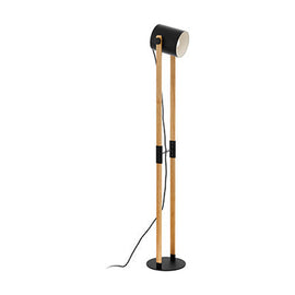 Eurolux Hornwood 1LT Floor Light 230mm Black/Wood - image 01