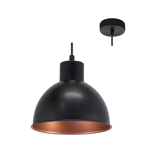Eurolux Pendant Truro1 Black/Copper in Electrical & Lighting,Lighting,Interior Lighting