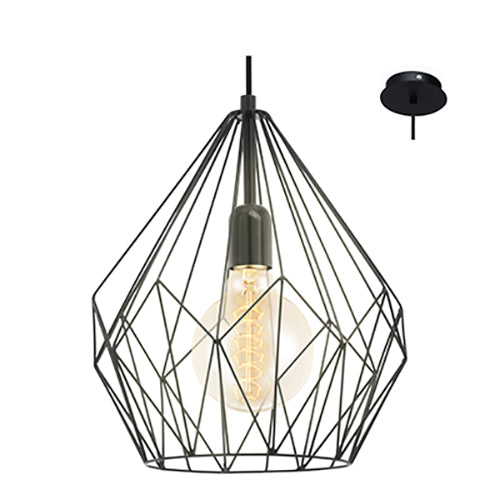 Eurolux Pendant Carlton 300mm Black in Electrical & Lighting,Lighting,Interior Lighting