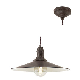 Eurolux Pendant Stockbury 1LT 360mm AntiqueBrown in Electrical & Lighting,Lighting,Interior Lighting