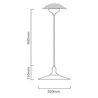 Eurolux Pendant Stockbury 1LT 360mm AntiqueBrown - image 01
