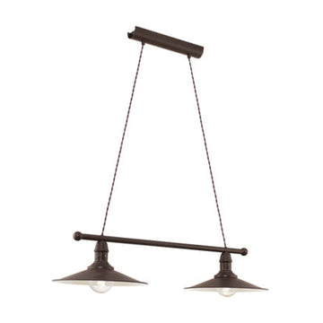 Eurolux Pendant Stockbury 2LT 800mm AntiqueBrown - image 01
