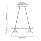 Eurolux Pendant Stockbury 2LT 800mm AntiqueBrown - image 01
