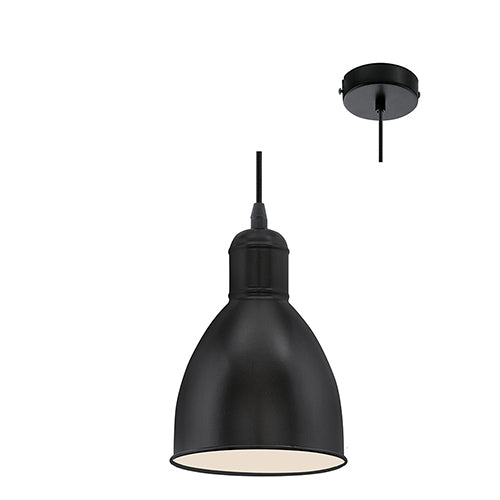 Eurolux Pendant Priddy 155mm Black/White in Electrical & Lighting,Lighting,Interior Lighting
