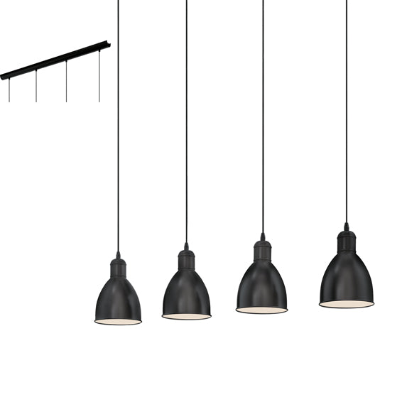 Eurolux Pendant Priddy 4LT 975mm Black in Electrical & Lighting,Lighting,Interior Lighting