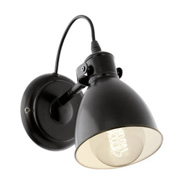 Eurolux Wall Light Priddy Black E27 - image 01