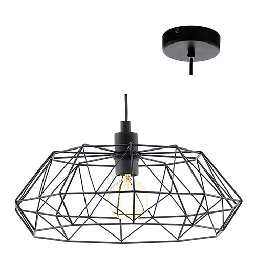 Eurolux Pendant Carlton2 455mm Black in Electrical & Lighting,Lighting,Interior Lighting