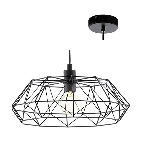 Eurolux Pendant Carlton2 455mm Black - image 01