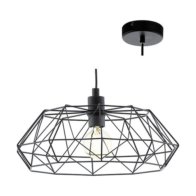 Eurolux Pendant Carlton2 455mm Black - image 01