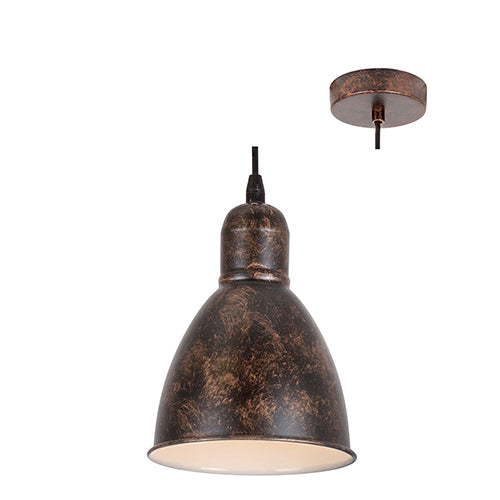 Eurolux Pendant Priddy 155mm Copper/White in Electrical & Lighting,Lighting,Interior Lighting