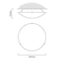 Eurolux Ceiling Light Mars Triangles 250mm White - image 01