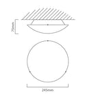 Eurolux Ceiling Light Mars Leaf Pattern 245mm White - image 01