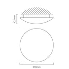 Eurolux Ceiling Light Bathroom Ella Ceiling Light 350mm White - image 01