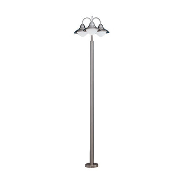 Eurolux Bollard Sidney 3 Light Pole Satin Chrome - image 01