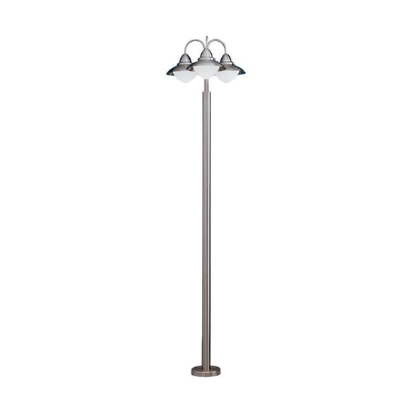 Eurolux Bollard Sidney 3 Light Pole Satin Chrome - image 01