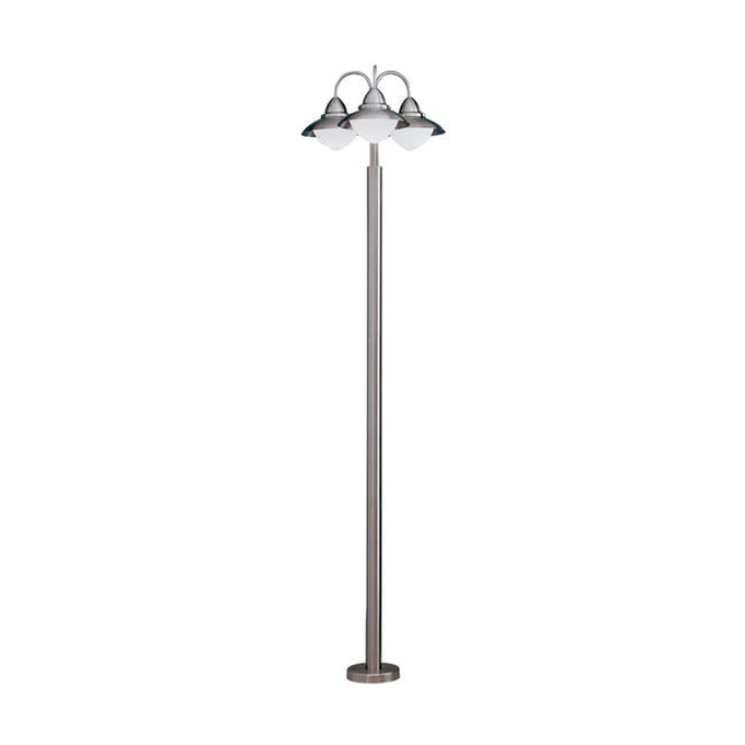Eurolux Bollard Sidney 3 Light Pole Satin Chrome - image 01