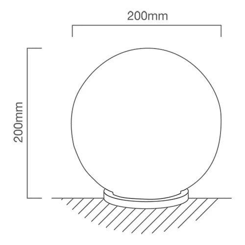 Eurolux Table Lamp Rondo 200mm White - image 01