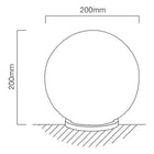 Eurolux Table Lamp Rondo 200mm White - image 01