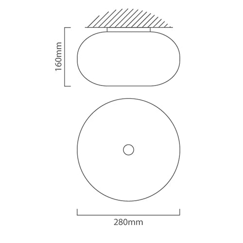 Eurolux Ceiling Light Optica 280mm Satin Chrome - image 01