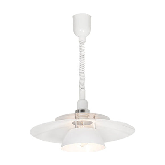 Eurolux Pendant Brenda Rise & Fall 430mm White - image 01