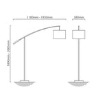 Eurolux Nadina Floor Light 380mm Satin Chrome - image 01