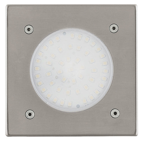 Eurolux Lamedo Square Groundlight Satin Chrome in Electrical & Lighting,Lighting,Exterior Lighting