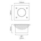 Eurolux Lamedo Square Groundlight Satin Chrome - image 01