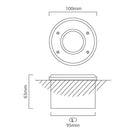 Eurolux Lamedo Round Groundlight Satin Chrome - image 01