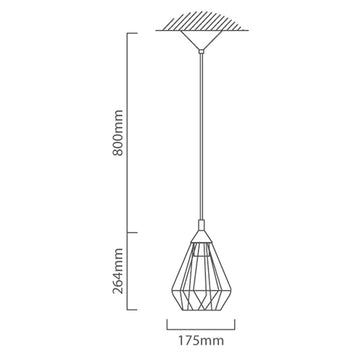 Eurolux Pendant Tarbes Black - image 01