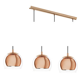 Eurolux Pendant Rocamar 3LT 780mm Copper in Electrical & Lighting,Lighting,Interior Lighting