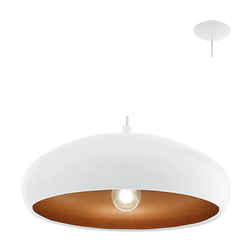 Eurolux Pendant Mogano1 400mm White/Copper - image 01