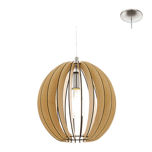 Eurolux Pendant Cossano Maple & Satin Chrome in Electrical & Lighting,Lighting,Interior Lighting