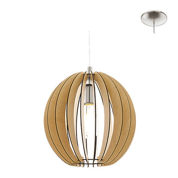Eurolux Pendant Cossano Maple & Satin Chrome in Electrical & Lighting,Lighting,Interior Lighting