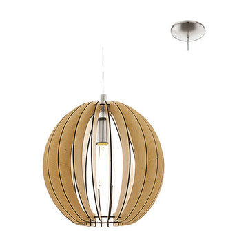 Eurolux Pendant Cossano Maple & Satin Chrome - image 01